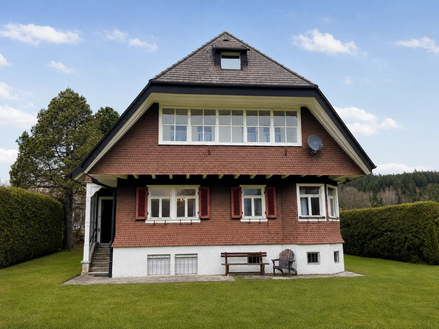 Südansicht des Hauses